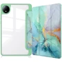 Аксесуар для планшетних ПК BeCover Soft Edge TPU з Pencil Mount Green Marble для Xiaomi Redmi Pad SE 8.7 (712574)