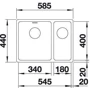 Blanco ANDANO 340/180-U 522979: Форма Прямоугольная