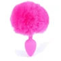 Анальная пробка S с хвостом BOSS of TOYS Boss Series - Silicon PLUG Bunny Tail Pink, BS6400099
