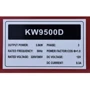 Дизельный генератор KrafTWorld Kw9500d: Количество фаз 3