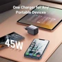 Зарядное устройство Ugreen Wall Charger 2xUSB-C CD294 45W Gray (90573): Кабель в комплекте отсутствует
