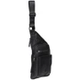 Мужская сумка-слинг Borsa Leather черная (k1320-black)