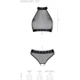 Белье с открытым доступом Passion MOONLIGHT SET Black S/M