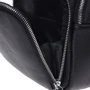 Чоловіча сумка-слінг Borsa Leather чорна (K15058-black): Застібка Блискавка