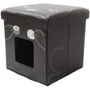 Интерьерный пуф Croci Catmania Black Cat с домиком для кота 38x38x38 см черный (C2178804)
