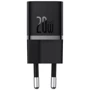 Зарядное устройство Baseus USB-C Wall Charger GaN5 mini 1C 20W Black (CCGN050101): Кабель в комплекте отсутствует