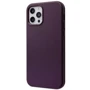 Чехол для iPhone WAVE Premium Leather Edition Case with MagSafe Deep Violet for iPhone 12/12 Pro