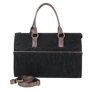 Женская сумка тоут Laskara черная (LK10199-black-bronze)