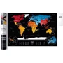 Скретч карта мира Travel Map Weekend Black World silver (WBWs) фото 6