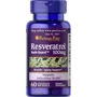 Puritan's Pride Resveratrol 100 mg Ресвератрол 60 гелевых капсул