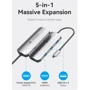 Адаптер Vention Adapter USB-C to HDMI+/USB 3.0x3/PD 100W (TQDHB): Інтерфейс підключення USB-C