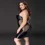 Эротическое платье с прозрачными вставками JSY P71139 Plus Size