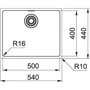 Franke MRX 210-50 (127.0598.747): Форма прямокутна