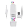 Корпус Deepcool CH560 White (R-CH560-WHAPE4-G-1): Матеріал передній панелі пластик і сталь