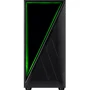 Корпус 2E INFINITY G205А Black (2E-G205A): Материал передней панели пластик и закаленное стекло