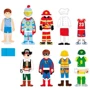 Набор магнитов Viga Toys Гардероб мальчика (50021)