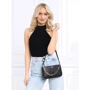 Женская сумка багет GUESS KATEY MINI TOP ZIP SHLDR BAG черная (HWVC7870720-BLA): Тип ручки Длинная ручка, На цепочке, Со съемной ручкой