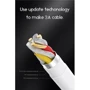 Кабель T-PHOX USB Cable to Lightning/microUSB/USB-C 3A 1.2m White (T-F831 White) фото 6