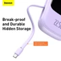 Зовнішній акумулятор Baseus Power Bank 20000mAh з USB-C Cable Q Pow Display 22.5W Purple (PPQD-I05): Ємність батареї, мАг 20000