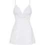 Бэби-долл со стрингами Obsessive 810-BAB-1 babydoll & thong white L/XL