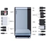 Адаптер Baseus Adapter USB-C to 2xUSB-C+2xUSB2.0+3xUSB3.0+HDMI+RJ45+3.5mm+VGA+SD Dark Gray (CAHUB-BG0G) фото 4