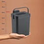 Відро для органічних відходів KELA Paulo темно-сіре 2.3 л (12138)