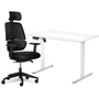 Комплект Mealux PowerDesk Lite White + Leo Air Plus Black (EVO-201 Lite W/W +Y 546 KB)