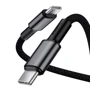 Кабель Baseus Cable USB-C to USB-C 100W High Density Braided 1m Black (CATGD-01): Тип USB-C - USB-C
