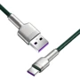 Кабель Baseus USB Cable to USB-C Cafule Metal 40W 1m Green (CATJK-A06) фото 5