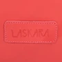 Женская сумка-мешок Laskara красная (LK-DD212-red-black-silver): Фактура Тиснение, Матовая