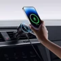 Держатель Baseus Car Holder Wireless Charger MagPro Series Magnetic Qi2 15W Black (C40164100121-01) фото 7