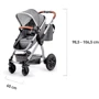 Универсальная коляска 2 в 1 Kinderkraft Veo Black/Gray (KKWVEOBLGR2000) фото 9