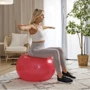 Мяч для фитнеса Hop-Sport 65 cм HS-R065GB red + насос: Материал ПВХ