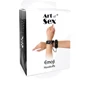Наручники из экокожи Art of Sex - Handcuffs Emoji, черный