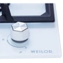 Варочная поверхность газовая Weilor GG W604 WH: Расположение панели спереди