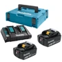 Набір акумуляторів + зарядний пристрій Makita 198077-8, LX L1860 x 2шт (18В, 6Ач) + DC18RD, кейс Makpac3: Тип акумулятора Li-Ion