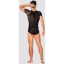 Мужская эротическая футболка Obsessive T102 black S/M/L