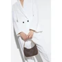 Сумка багет Michael Kors Jet Set Charm Small Logo Pochette темно-коричнева (32H1GT9C1B252): Фактура Сап'яну, матова
