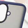 Чехол для iPhone Mobile Case TPU+PC Metal Buttons Blue for iPhone 16: Тип аксессуара чехол