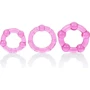 Набор эрекционных колец California Exotic Novelties Transparent Island Rings, 3 шт (розовый)