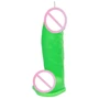 Свеча LOVE FLAME - Dildo L Green Fluor, CPS01-GREEN