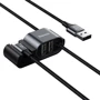 Кабель Baseus USB Cable to Lightning + 2xUSB Backseat 1.5 m Black (CALHZ-01) фото 4