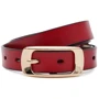 Женский ремень Borsa Leather красный (CV1ZK015-goldred)