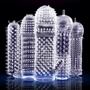 Набор рельефных насадок NDS 3005 Clear (5 штук) (23300)