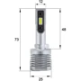 LED лампа Sho-Me F3 H27 20W: Цветовая температура, K 6500