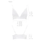 Эластичный топ с кружевом Passion PS001 TOP white, size M