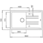 Кухонная мойка Teka STONE 50 B-TG 1B 1D 115330020 графит: Форма Прямоугольная