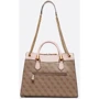Жіноча сумка тоут GUESS NELL LOGO GIRLFRIEND SATCHEL світло-коричнева (HWSB8735070-LLR): Тип ручки С двумя ручками, На цепочке, Длинная ручка, Короткая ручка