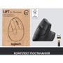 Мышь Logitech Lift Vertical Ergonomic Wireless/Bluetooth for Business Graphite (910-006494) фото 9