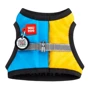 Шлей для собак м'який WAUDOG Clothes c QR паспортом Colors of freedom S1 В 40-45 см, З 29-31 см (227-4020)